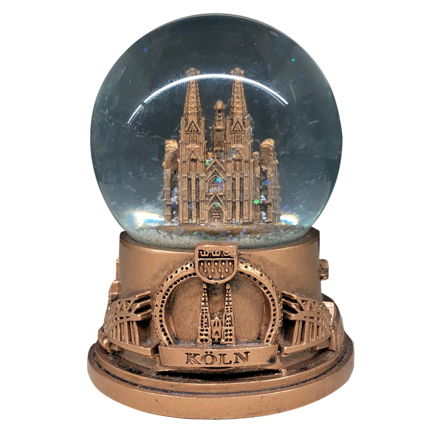 Schneekugel bronze - groß