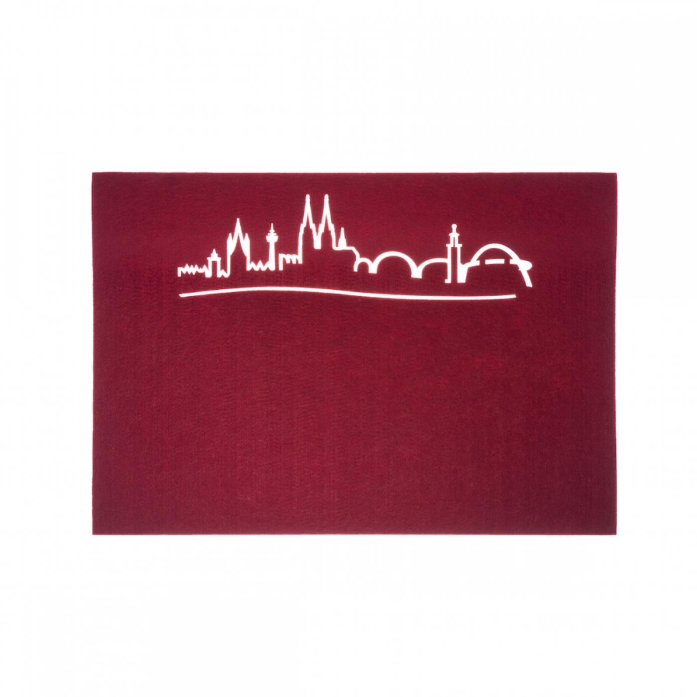 Tischset gestanzt bordeaux