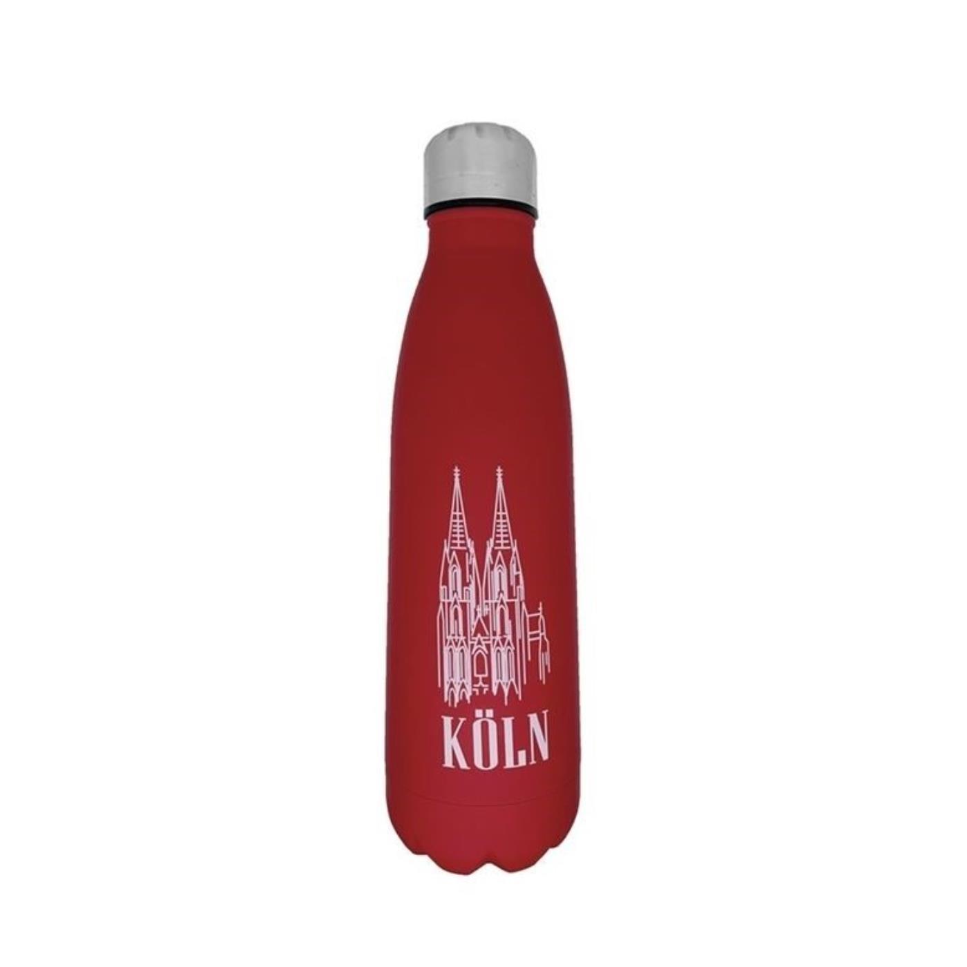 Thermoflasche Köln rot