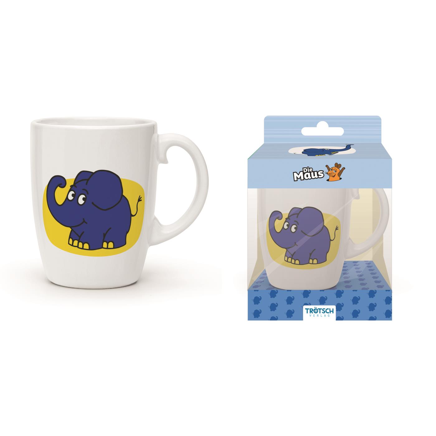 Die Maus Kindertasse Elefant