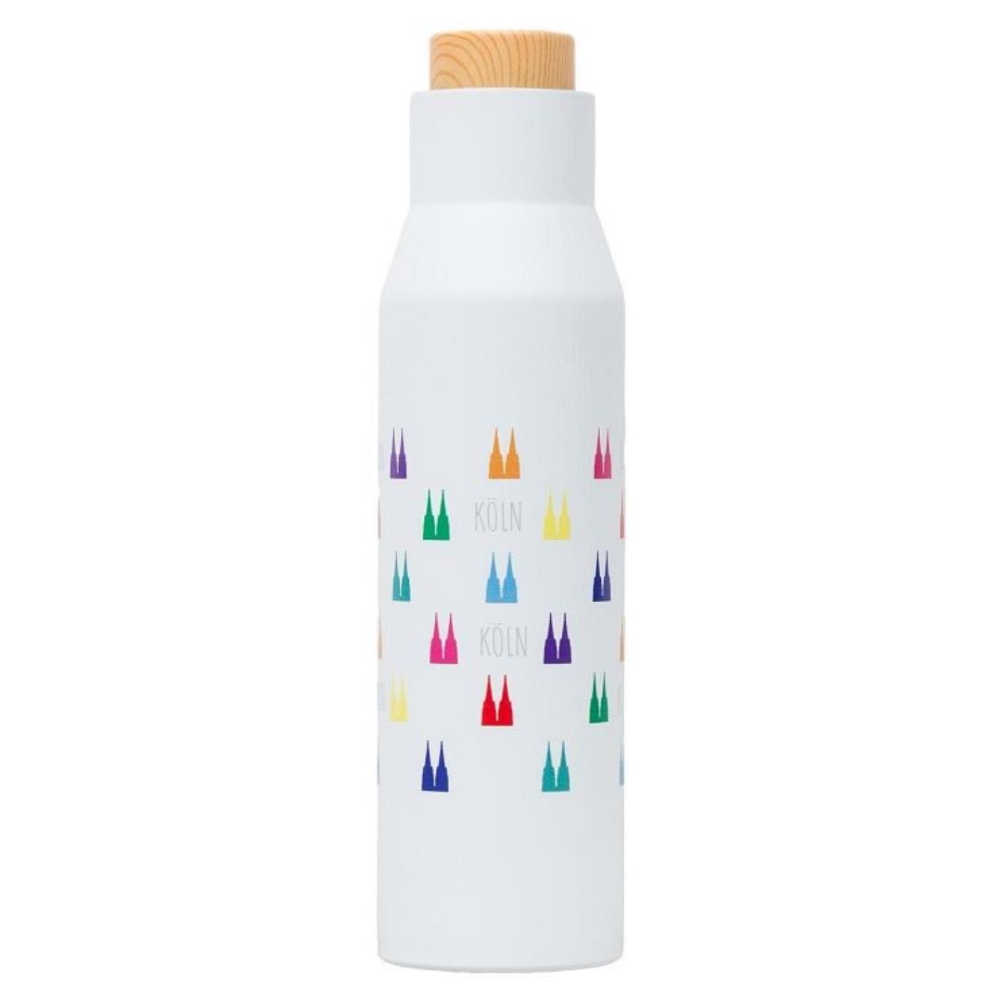 Edelstahl Trinkflasche bunte Dömchen