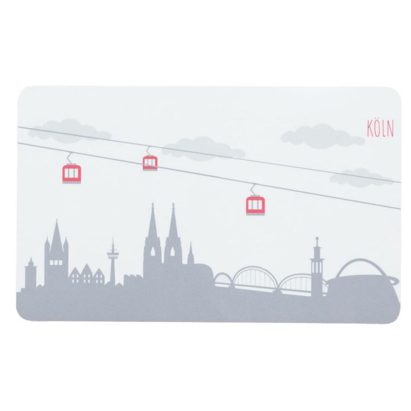 Frühstücksbrett Köln Panorama
