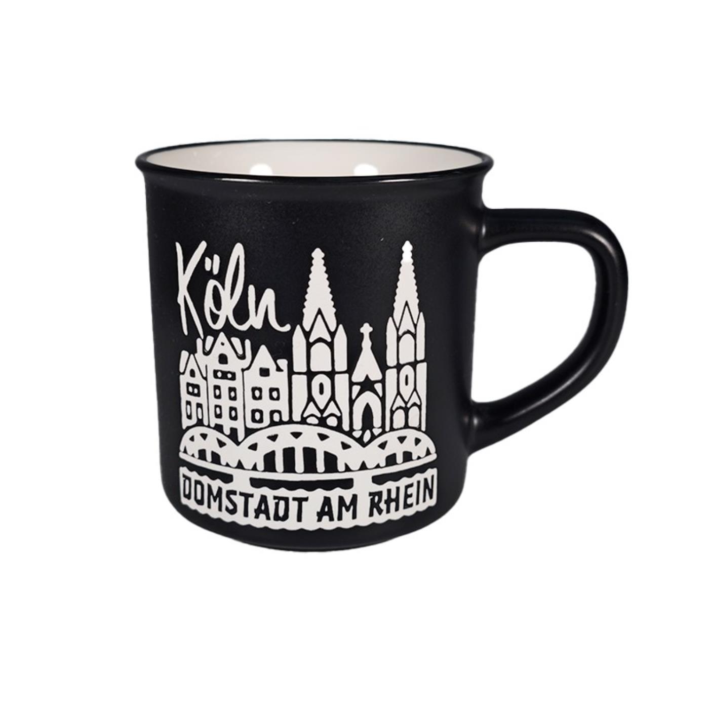 Köln Kaffeetasse - Domstadt, schwarz