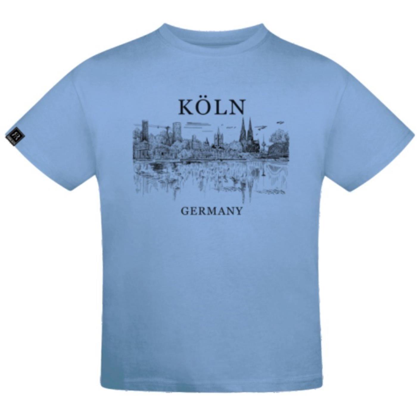 T-Shirt Skyline - Kinder, hellblau