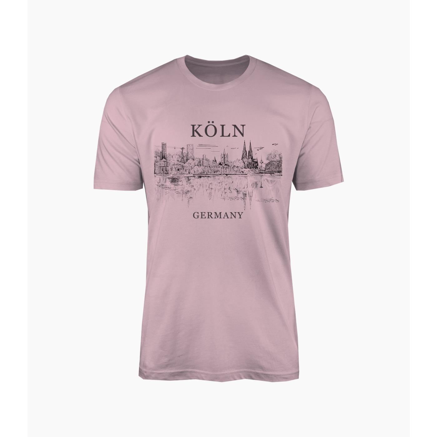 T-Shirt Skyline, Damen, pink
