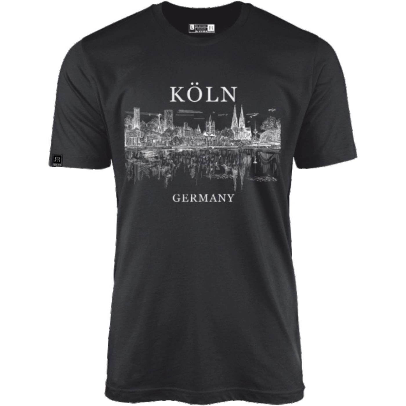 T-Shirt Skyline schwarz, Herren