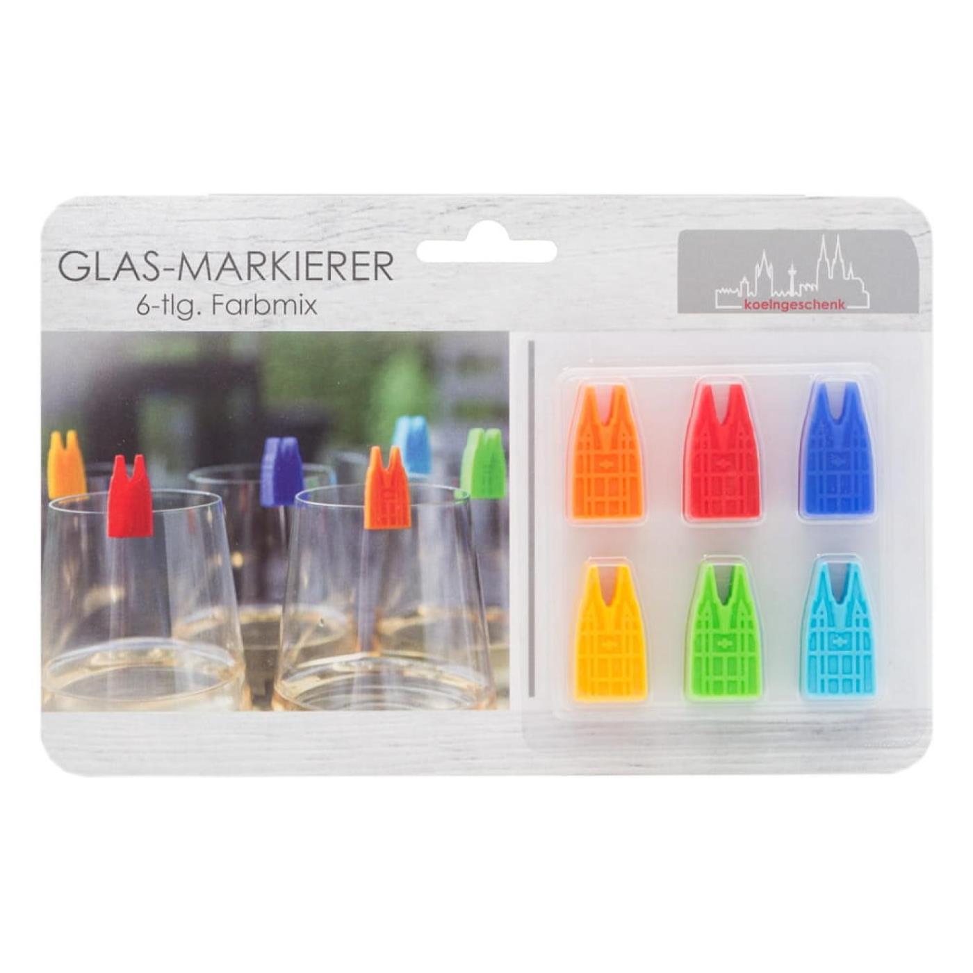 Glas-Markierer „bunte Dömchen"