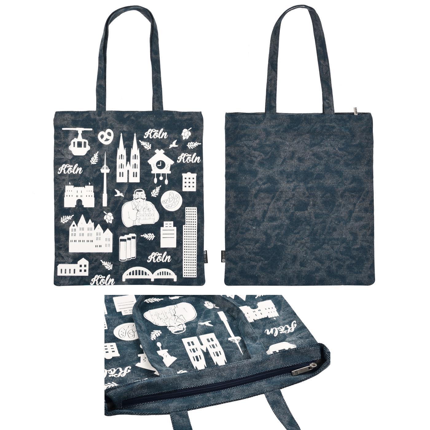 Shopper "Köln Designs", navy