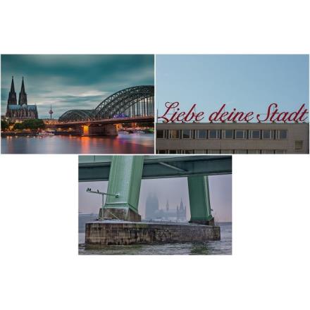 MDF Bild Severinsbrücke - verschiedene Motive
