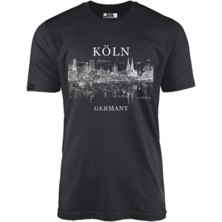 T-Shirt Skyline schwarz, Herren