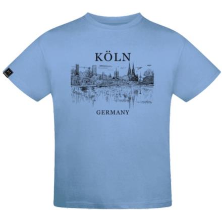 T-Shirt Skyline - Kinder, hellblau