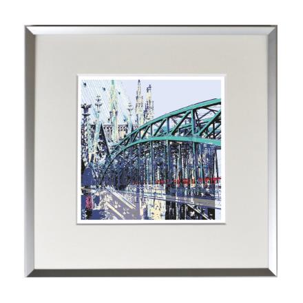 Köln Kunstdruck Hohenzollernbrücke