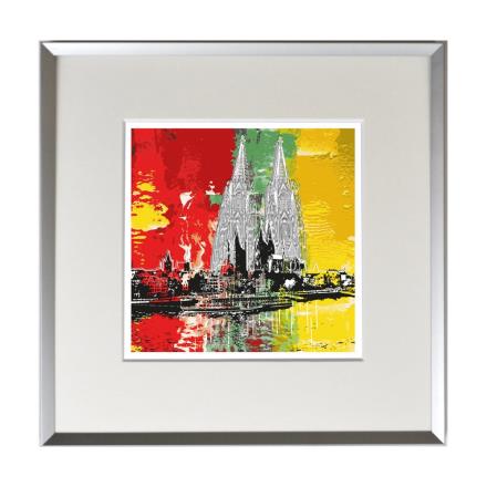 Köln Kunstdruck Rheinpanorama