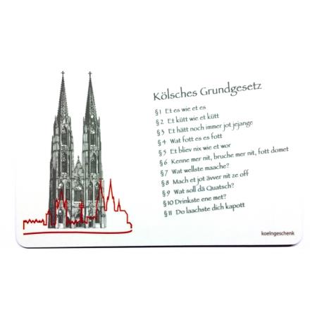 Frühstücksbrettchen Kölsches Grundgesetz