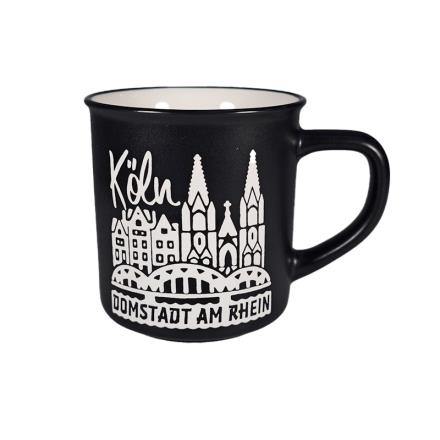 Köln Kaffeetasse - Domstadt, schwarz