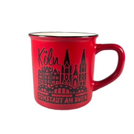 Köln Kaffeetasse - Domstadt, rot