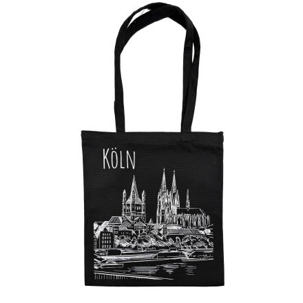 Köln Tasche mit Kölner Dom, schwarz