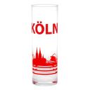 Kölschglas Köln rut wiess 1
