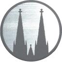 Magnet Kölner Dom rund Dom / anthrazit 1