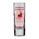 Schnapsglas Grundgesetz, rot 1