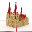 Pop-Up Karte Kölner Dom - rot, Köln 3