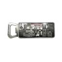 Flaschenöffnermagnet Skyline, silber 1