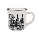 Köln Kaffeetasse - Domstadt, weiß 1