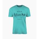 T-Shirt Skyline, Damen, mint 1