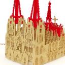 Pop-Up Karte Kölner Dom - rot, Frohe Weihnachten 3
