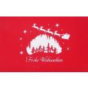 Pop-Up Karte - rot,  Winterlandschaft 2