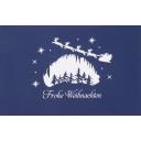 Pop-Up Karte - blau,  Winterlandschaft 2