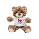 Köln-Teddy mit Hoodie, weiß 1