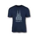 T-Shirt Kölner Dom für Kinder, navy 1