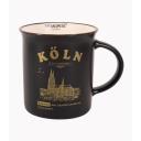 Kaffeetasse mit Köler Dom in schwarz 1
