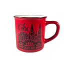 Köln Kaffeetasse - Domstadt, rot 1