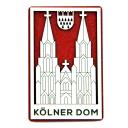 Holzmagnet Kölner Dom hochkant 1